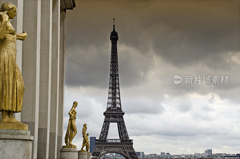 埃菲尔铁塔，特罗卡德罗，巴黎
