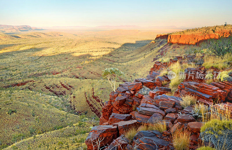 沙漠岩石澳大利亚皮尔巴拉地区
