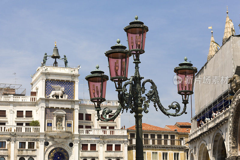意大利威尼斯的街灯