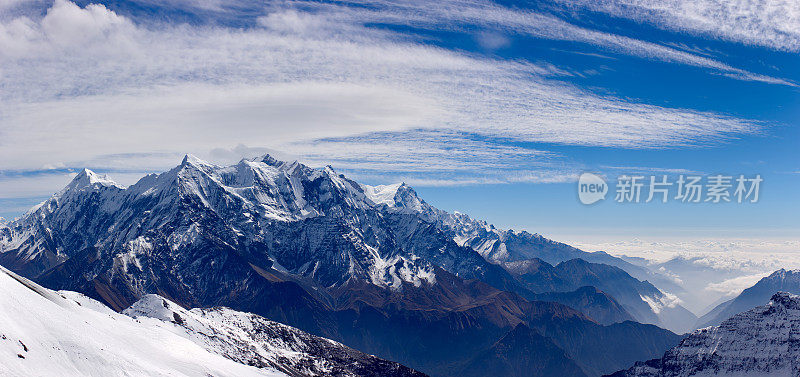 Manaslu。珠峰电路。尼泊尔的动机。