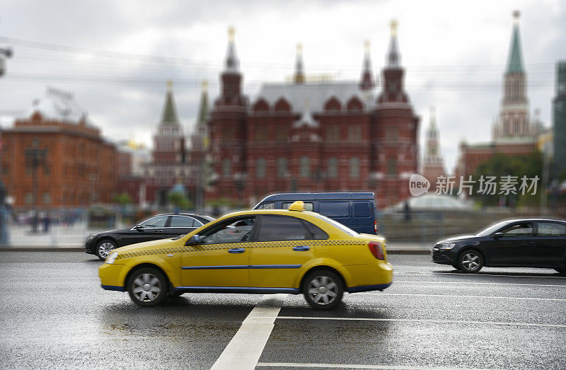 莫斯科克里姆林宫前的交通状况