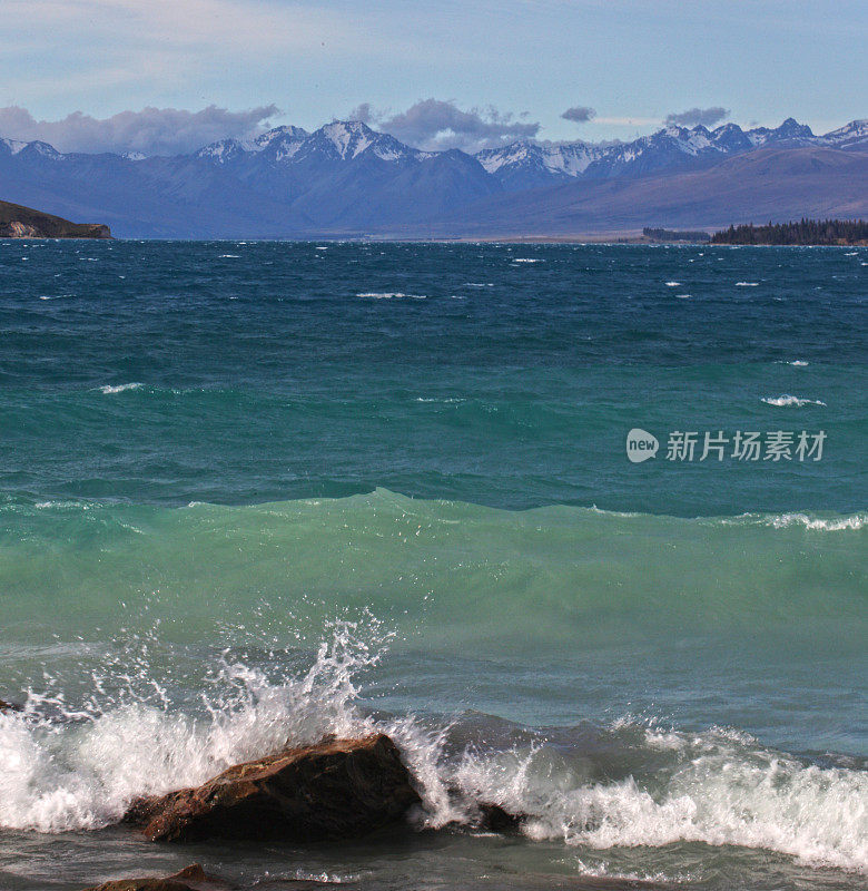 泰卡波湖的风景，新西兰