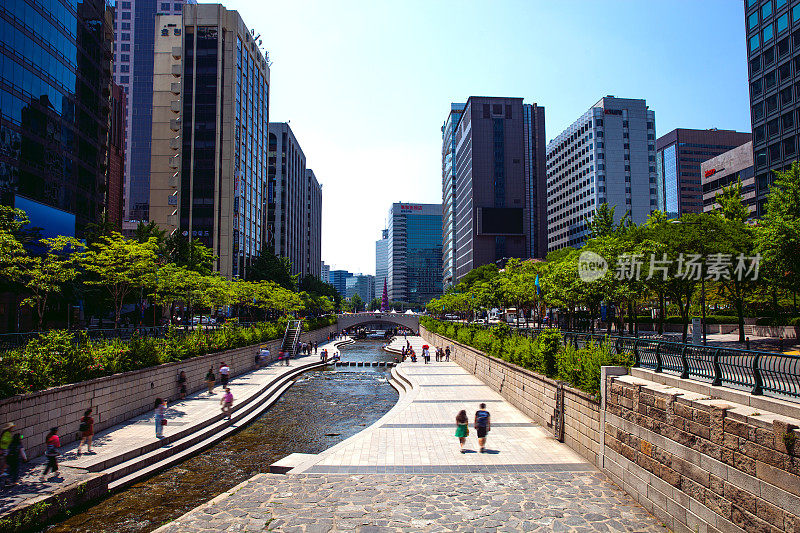 首尔清溪川溪公园-韩国