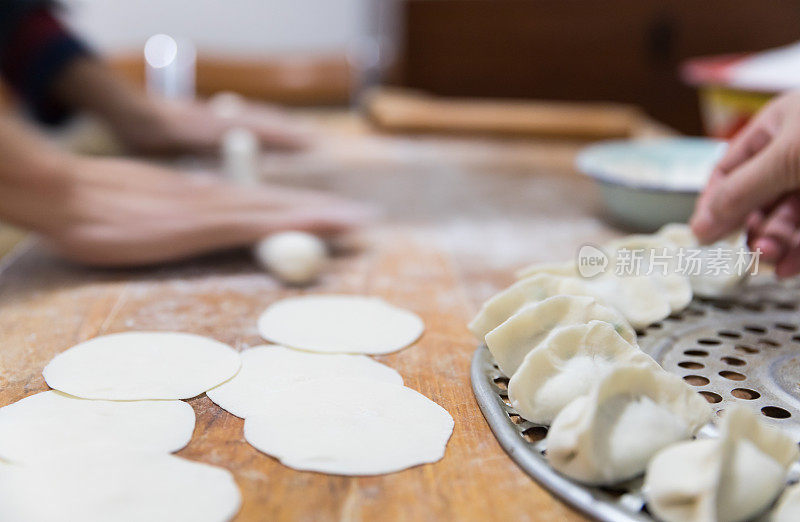 烹饪中国饺子(饺子)