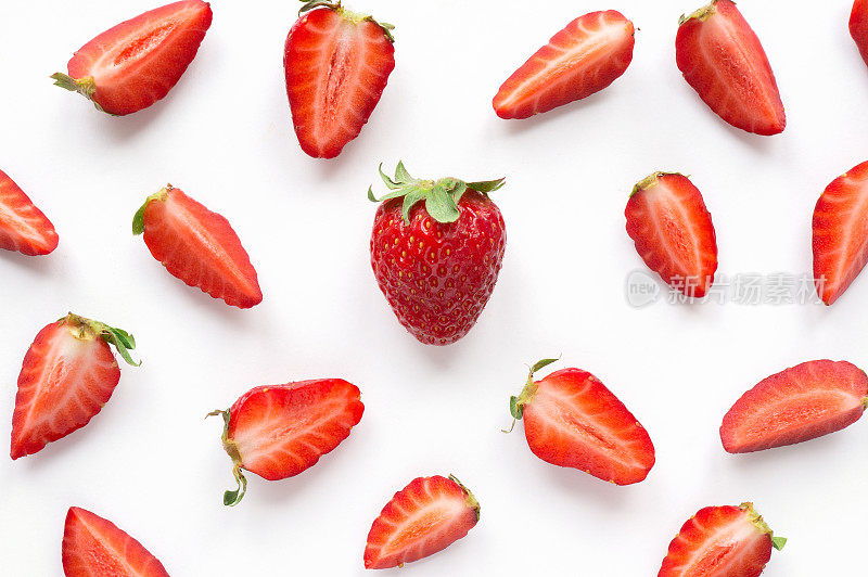 草莓的创意模式。