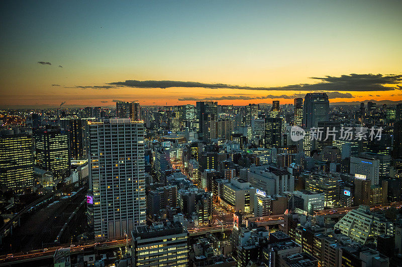 东京的城市夜景