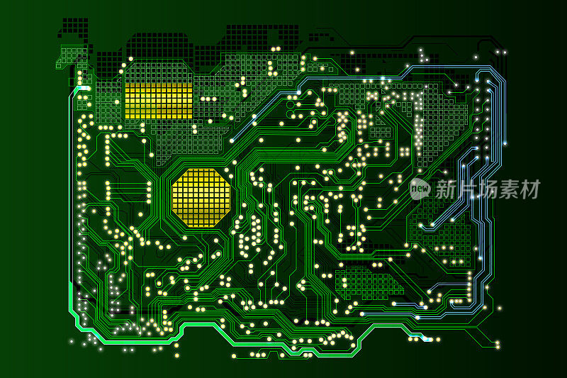 绿色电路板图像