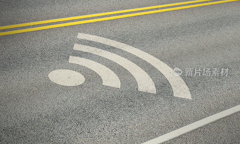 Wifi标志作为道路标志