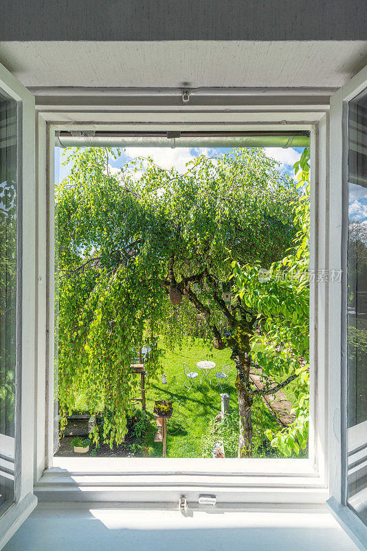 夏日花园之窗