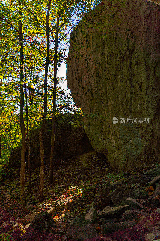 尼亚加拉峡谷公园和加拿大的尼亚加拉河在尼亚加拉瀑布之前