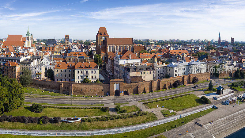 波兰的假期-托伦和维斯瓦河的老城