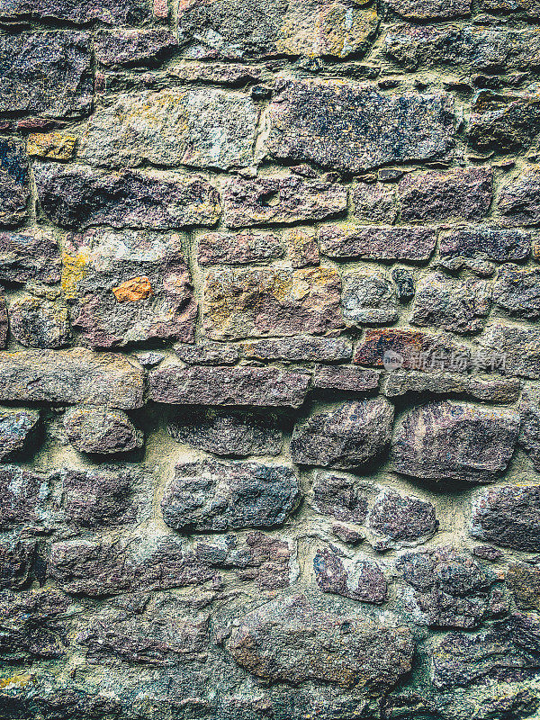石墙作为纹理或背景。