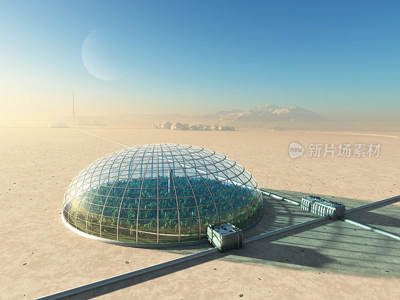 沙漠中的未来温室