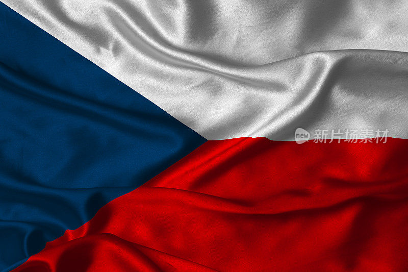 捷克共和国国旗由丝绸制成