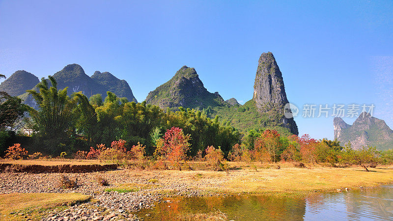 李河和山在冬天01