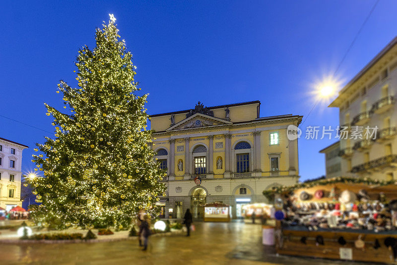 圣诞节在瑞士的卢加诺