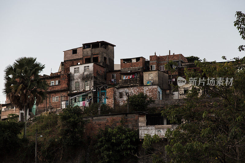 巴西巴伊亚州巴伊亚的萨尔瓦多贫民窟