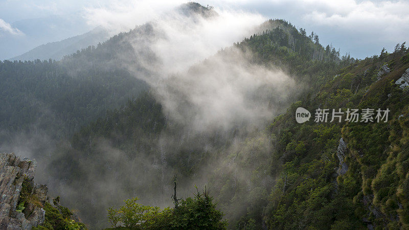 大烟山国家公园的云和山