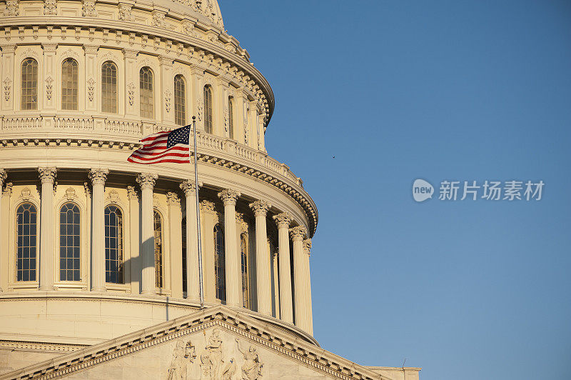 华盛顿特区国会山的日出