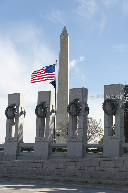 位于华盛顿特区的国家二战纪念馆