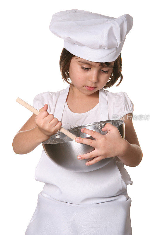 儿童厨师学习烘焙