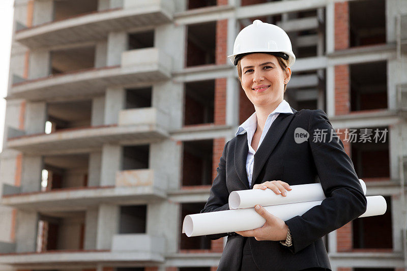 年轻女性建筑师