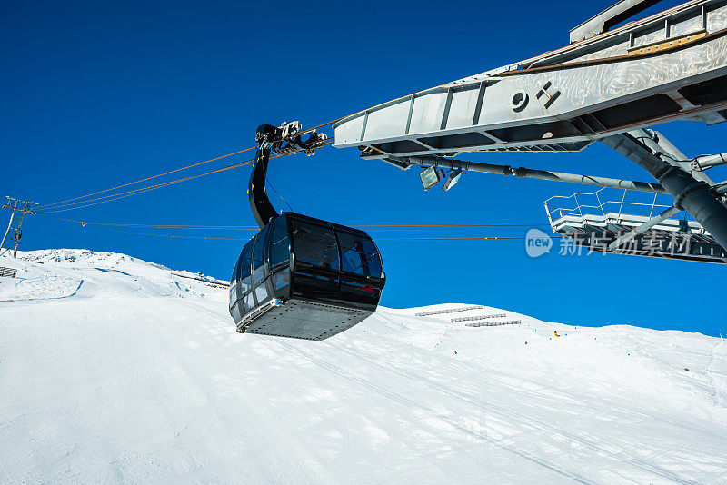 滑雪胜地索尔登缆车，泰洛，奥地利