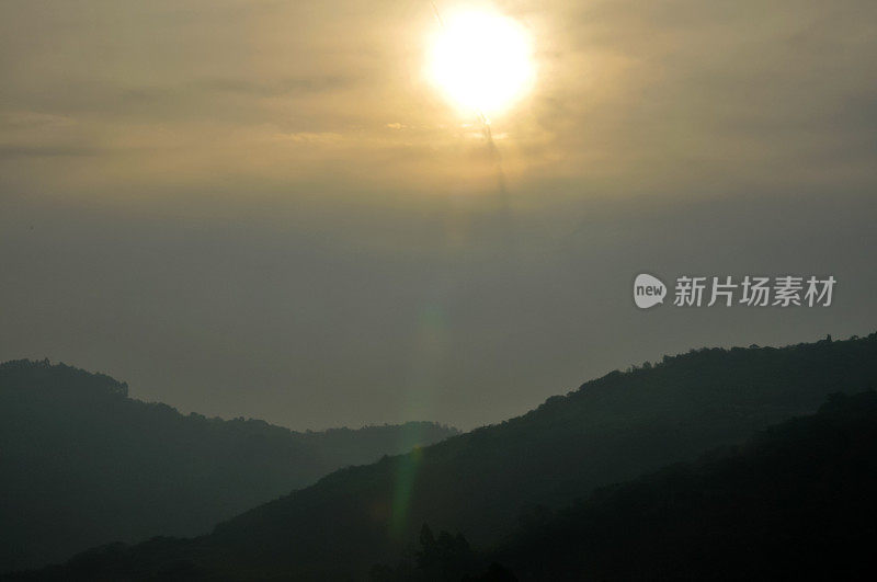 龙泉山日落