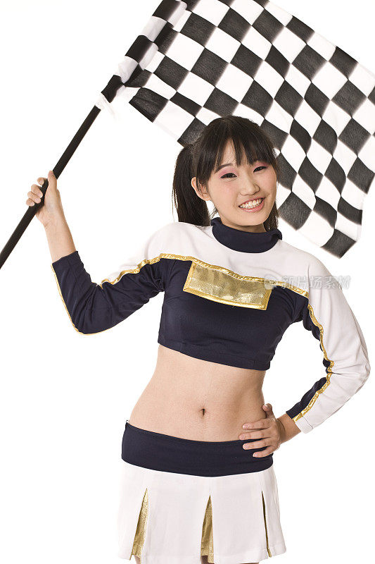 日本赛车的女孩