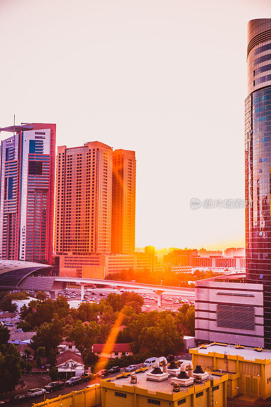 迪拜的日落