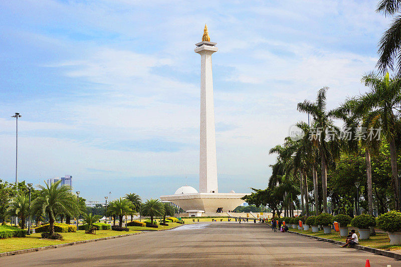 印尼。雅加达。国家纪念碑(莫纳斯)