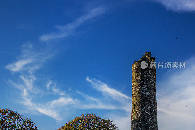 乌鸦盘旋塔，Monasterboice，郡Louth，爱尔兰