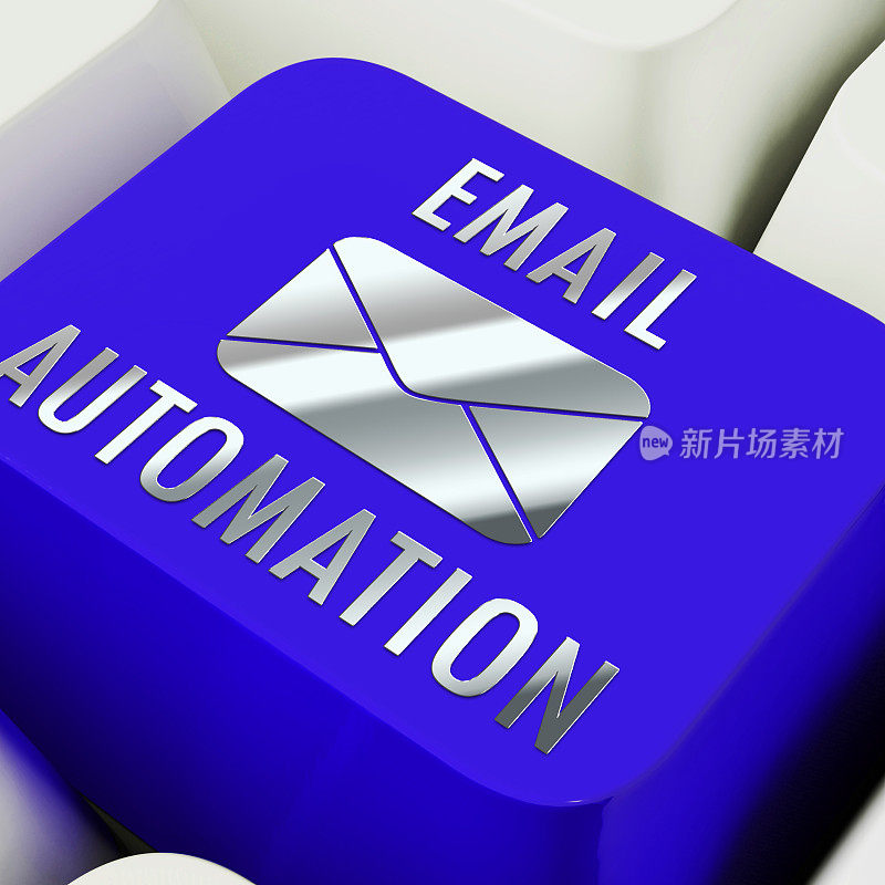 电子邮件自动化数字营销系统3d渲染
