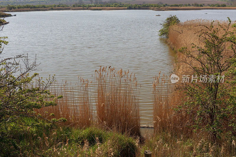 英格兰林肯郡亨伯河口南岸湿地上的湖泊。