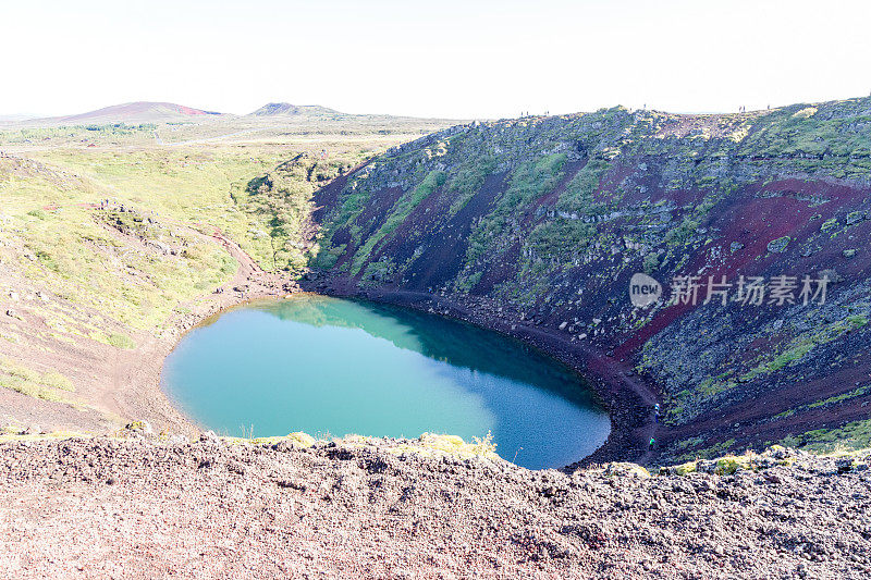 冰岛克里德火山口湖