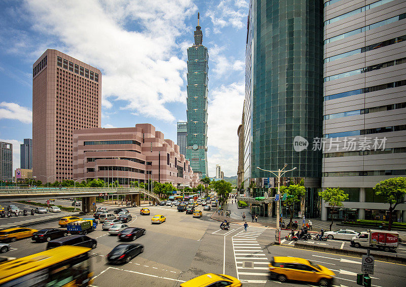 台北市中心的交通状况