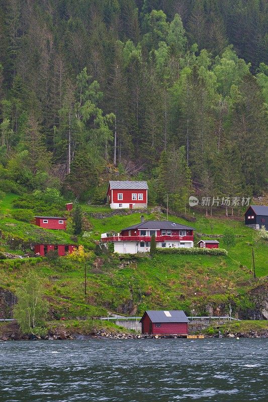 哈丹格峡湾海岸，霍达兰县，挪威