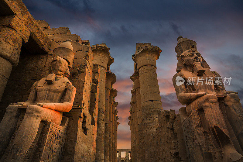 埃及卢克索神庙入口