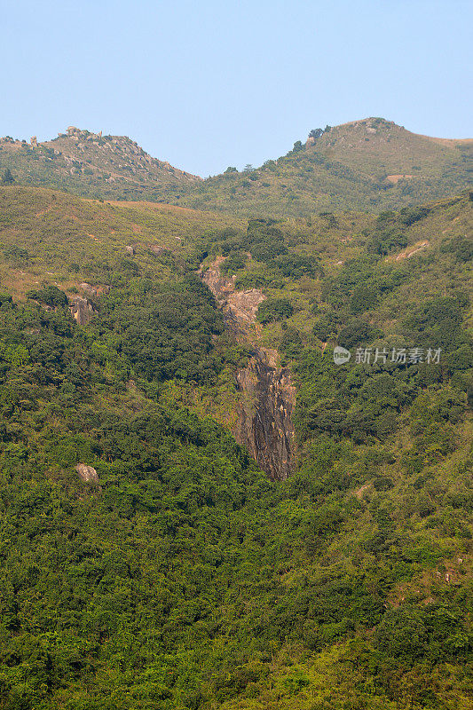 香港大屿山罗浮头郊游径的山景