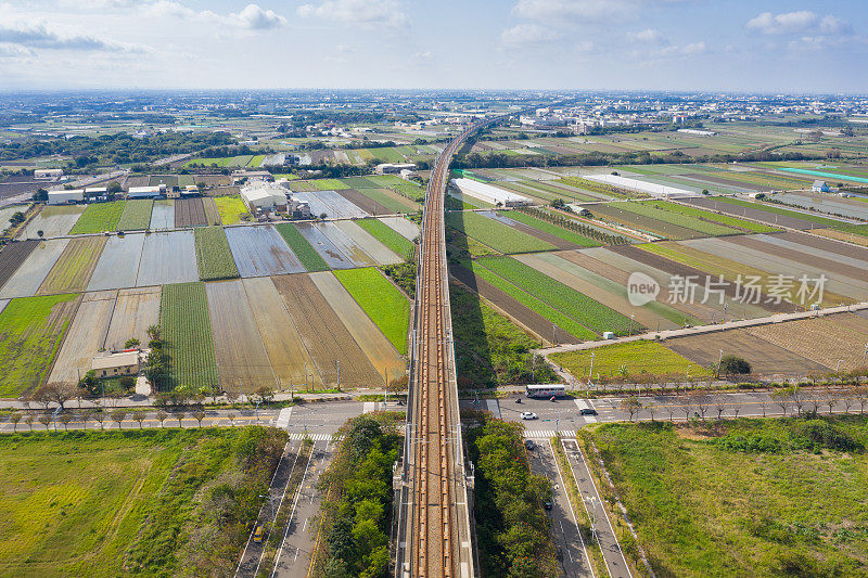 田野鸟瞰图