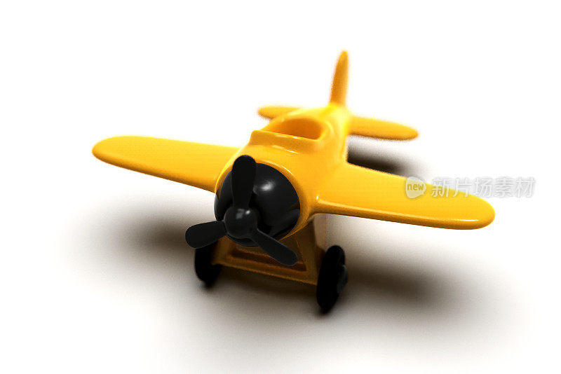 老式飞机玩具库存照片