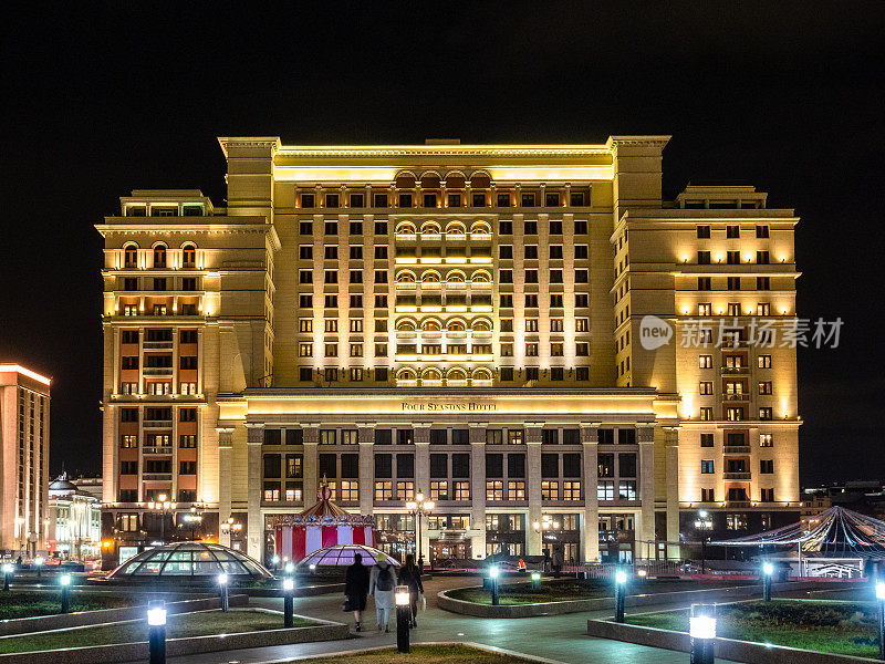 莫斯科历史酒店莫斯科城市晚上