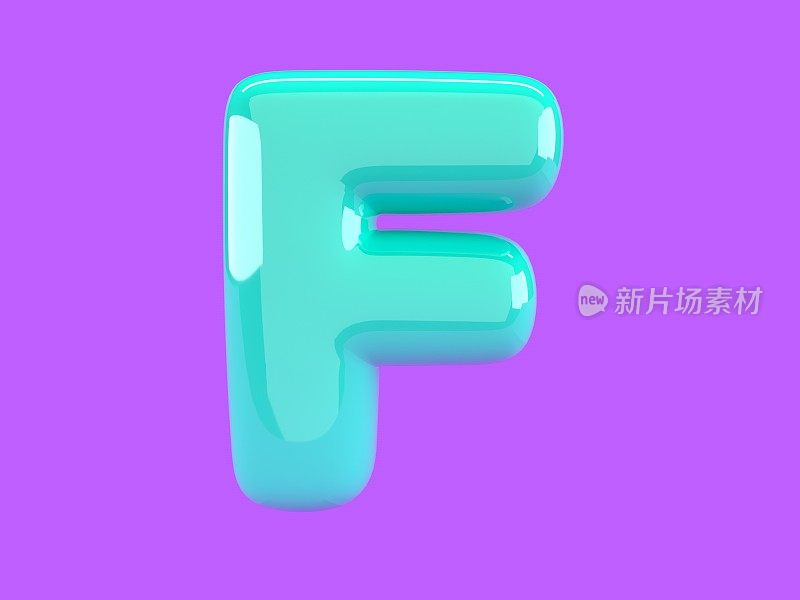 用水球写的字母F