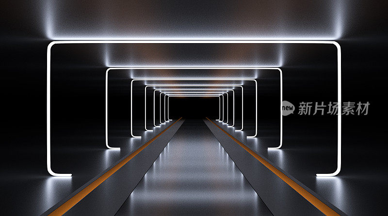 未来黑暗隧道与光