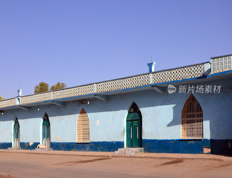 蓝色façade周五清真寺，哈尔格萨，索马里兰，索马里