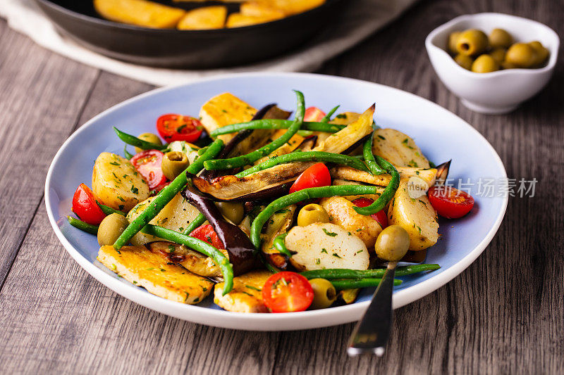 健康素食沙拉niçoise