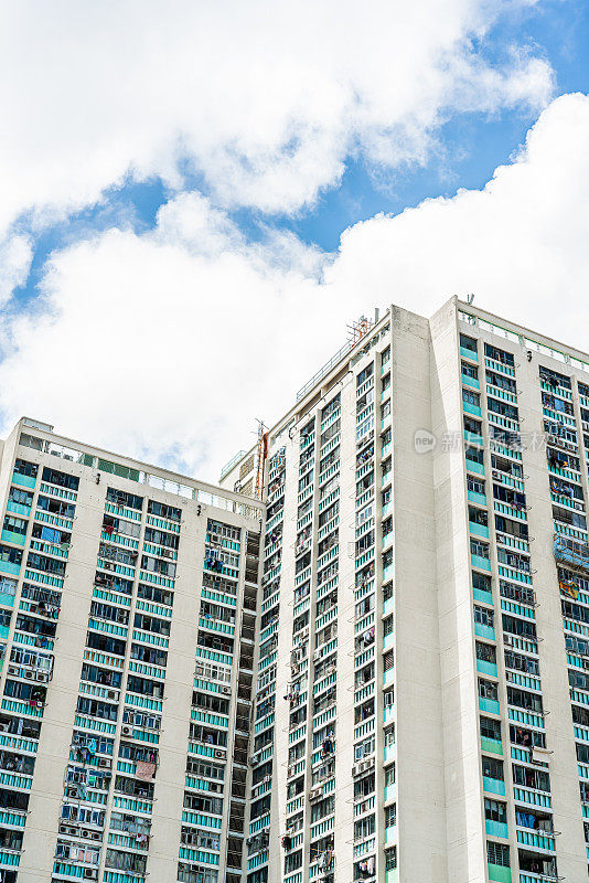 建筑立面在香港，住宅地产