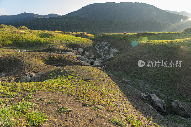 Cerknica间歇湖在旱季