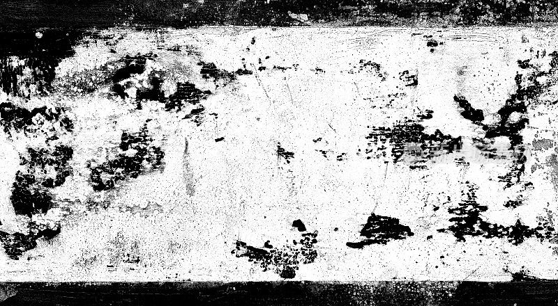 抽象的旧黑白画墙背景为乡村概念。破旧破旧的饱经风霜的墙壁，白色漆色，黑色框条。难看的东西警告模板。