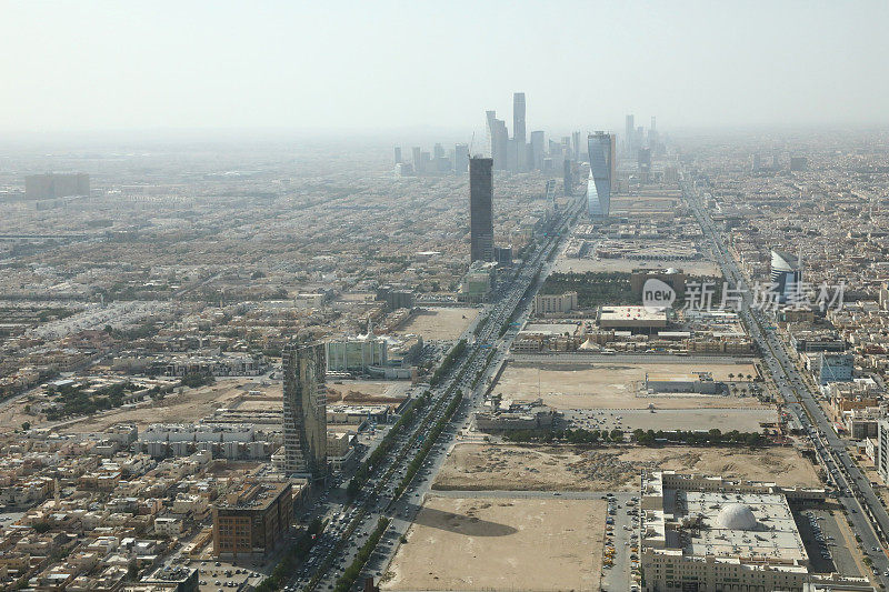 从沙特阿拉伯利雅得王国中心看